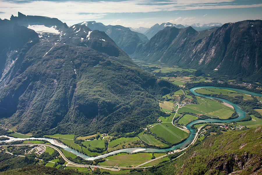 Romsdalen Valley and Rauma River 3 Photograph by Aivar Mikko