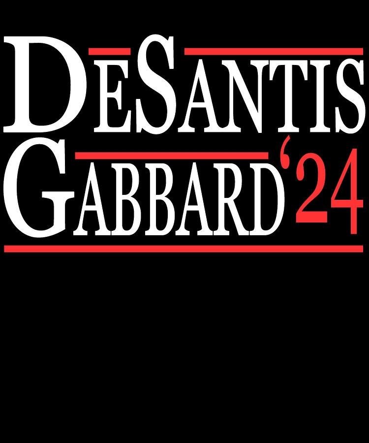 Ron Desantis Tulsi Gabbard 2024 Digital Art by Flippin Sweet Gear