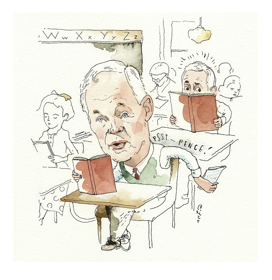 Ron Johnson Caught Red Handed Painting by Barry Blitt
