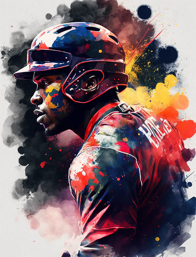 Ronald Acuna Jr Digital Art by Thuy Dinh Thi - Pixels