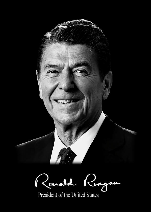Ronald Reagan 40th President Of The United States Digital Art By Daniel Hagerman