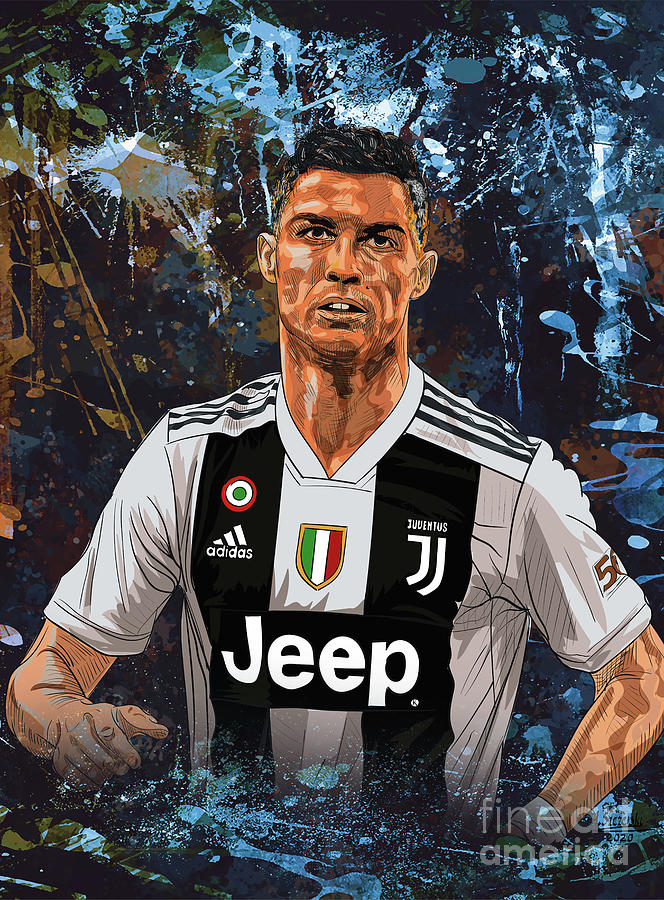 Portrait Digital Art - Ronaldo by Andrzej Szczerski