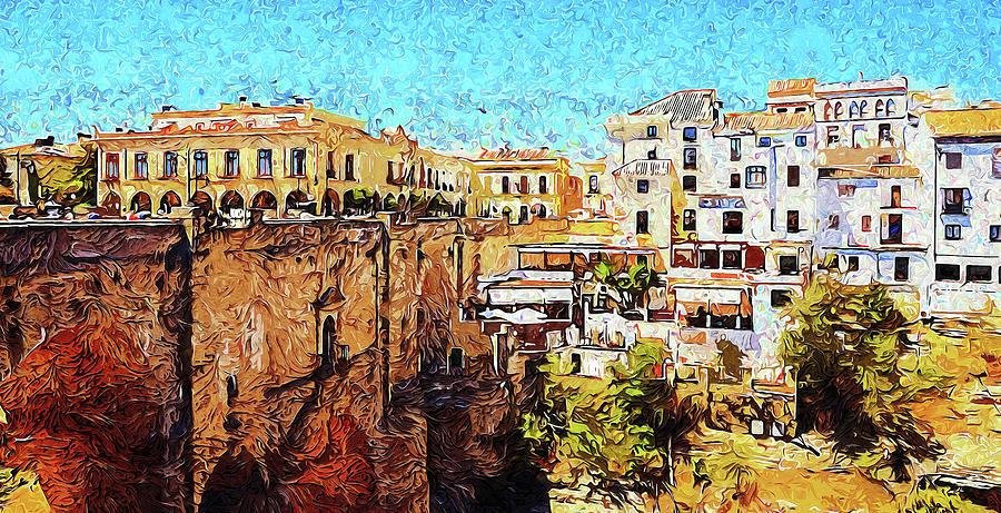 Ronda, Spain - 04 Painting by AM FineArtPrints