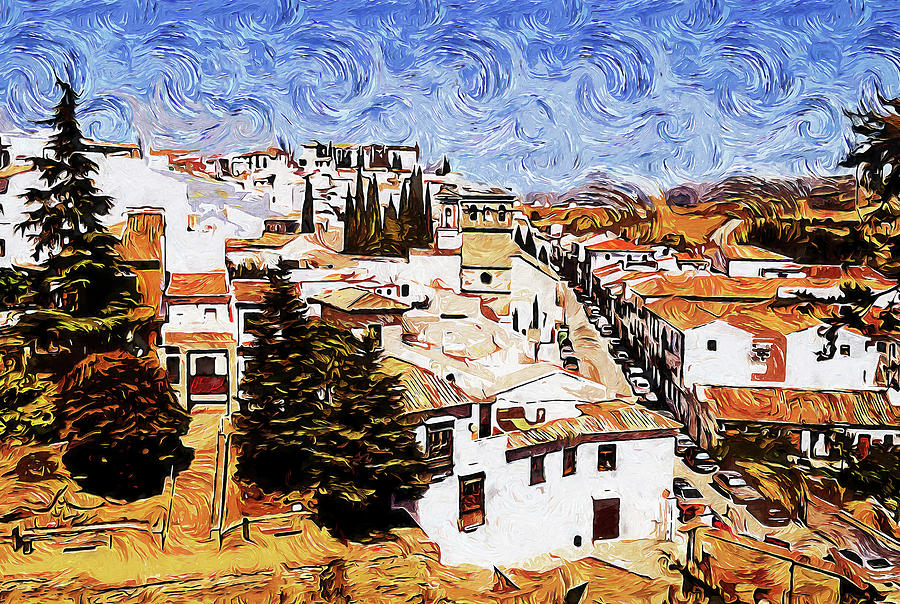 Ronda, Spain - 09 Painting by AM FineArtPrints