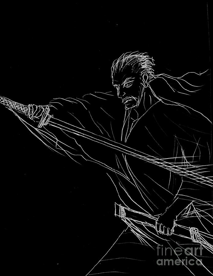 Ronin Iaido Drawing by Angelo Tsagalis - Fine Art America