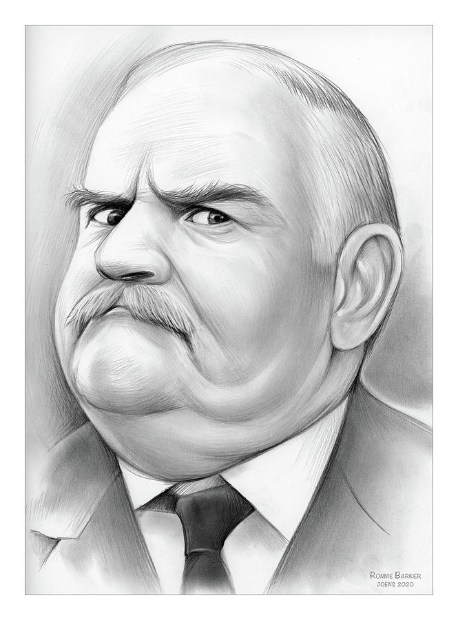Ronnie Barker - Pencil Drawing