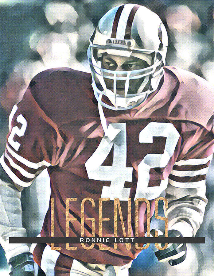 Ronnie Lott San Francisco 49ers Trading Card Poster 100 Mixed Media by Joe  Hamilton - Pixels