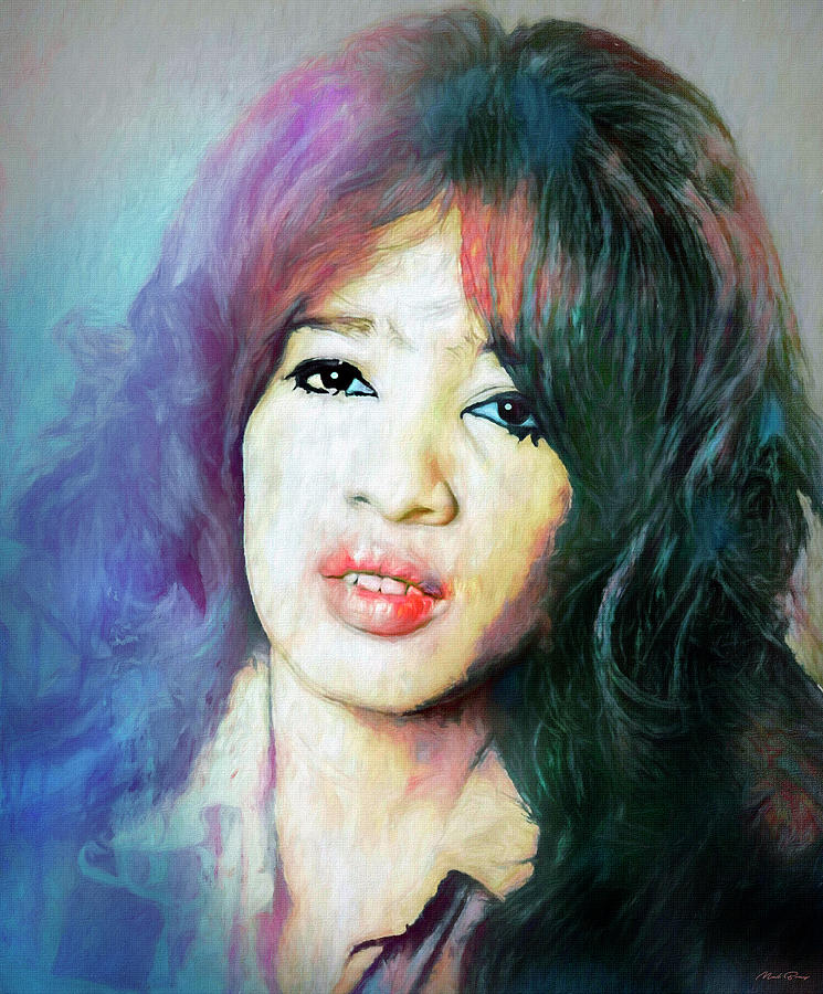 Ronnie Spector Singer Mixed Media by Mal Bray