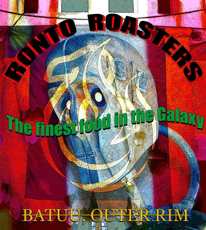 Ronto Roasters poster work A Mixed Media by David Lee Thompson