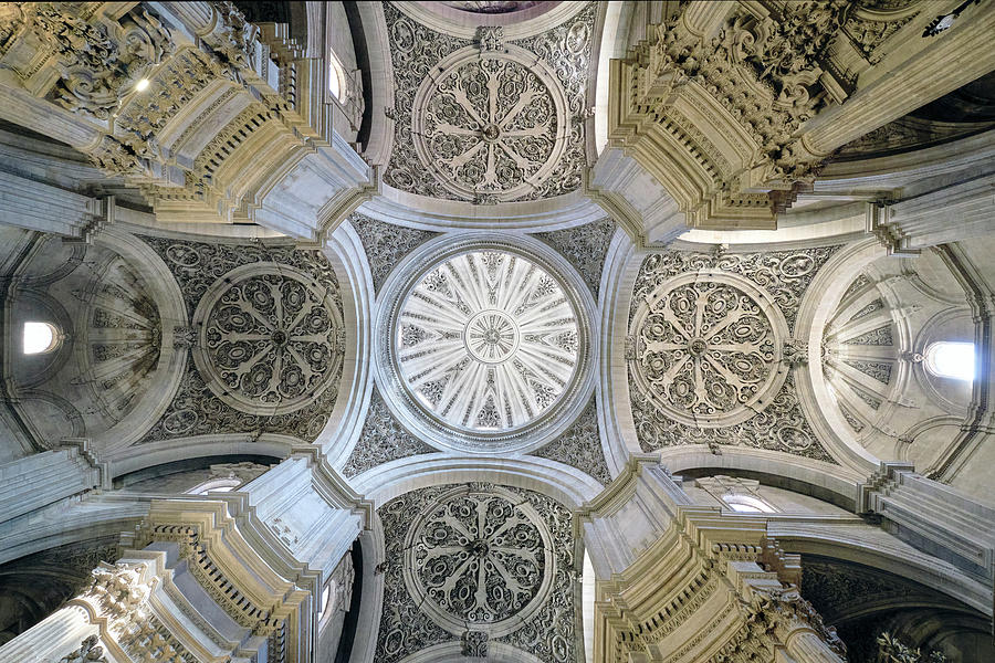 Roof details. Granada Cathedral. Sagrario Church. Spain Photograph by ...