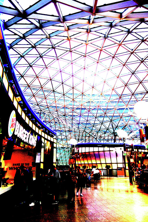Roof In Mall in Warsaw, Poland 15 Photograph by John Siest