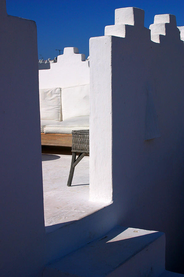 Architecture Photograph - Roof Terrace at Daylight in Tangier Morocco by PIXELS  XPOSED Ralph A Ledergerber Photography