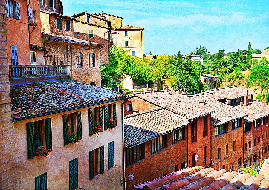 Roofs of Siena 2 Photograph by Ramona Matei
