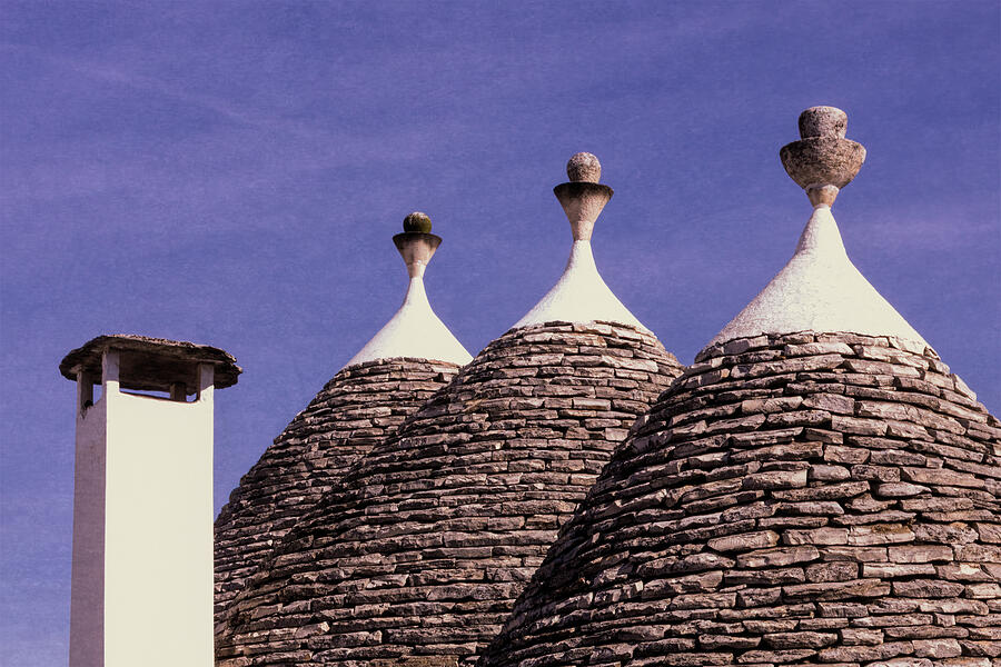 Roofs Of Trulli Houses - Earthy Photograph by Elvira Peretsman