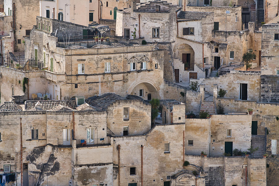 Rooftop cityscape, Matera, Basilicata, Italy Photograph by Mauro Tandoi