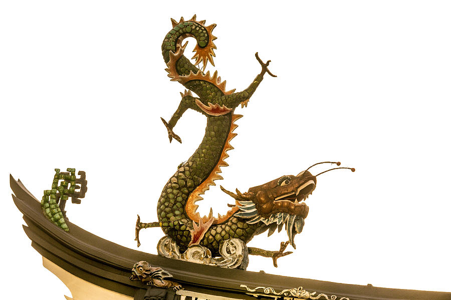 Rooftop Dragon at Thian Hock Keng Temple Photograph by John Seaton Callahan