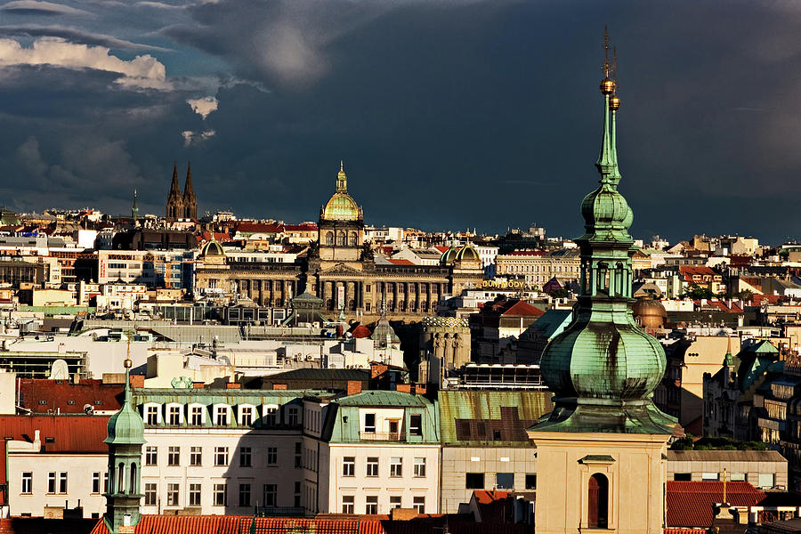 Architecture Photograph - Rooftops of Prague by Barry O Carroll