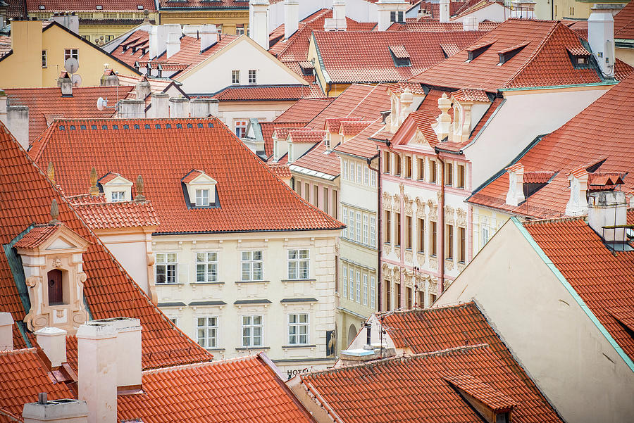 Czech Republic Photograph - Rooftops of Prague by Marla Brown