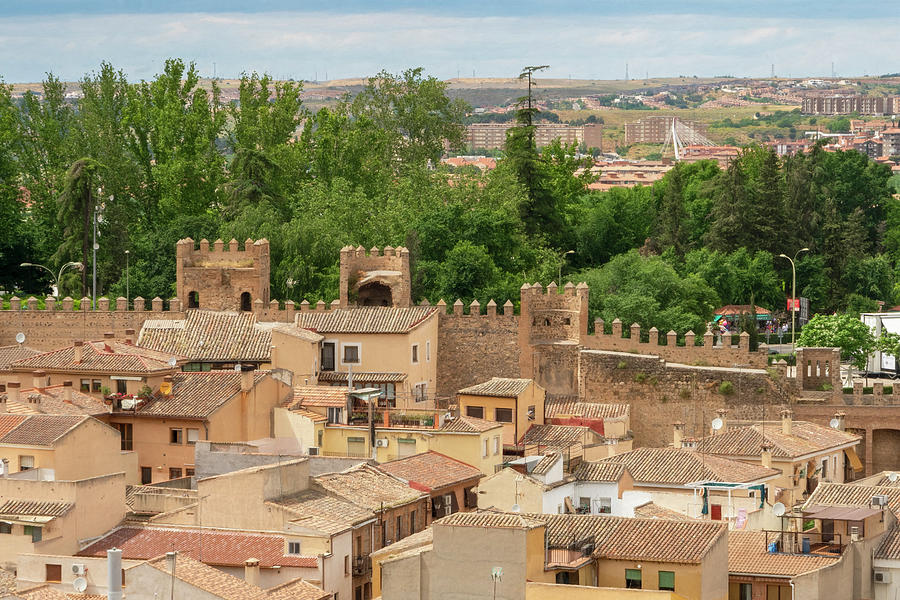 Rooftops of Toledo behind the Walls Photograph by Betty Eich