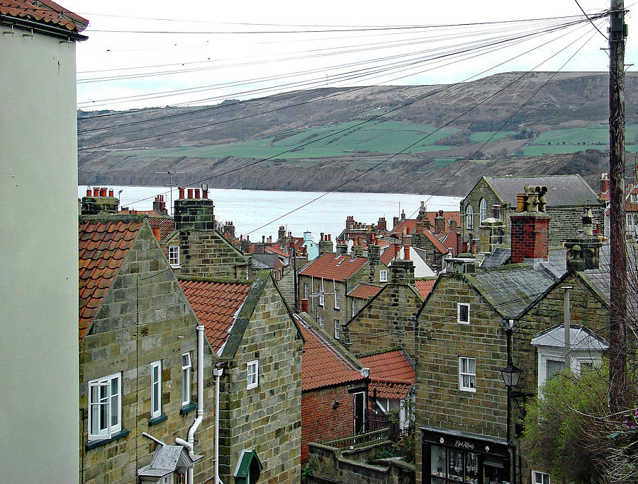 Rooftops, Robin Hoods Bay Photograph by Rod Johnson