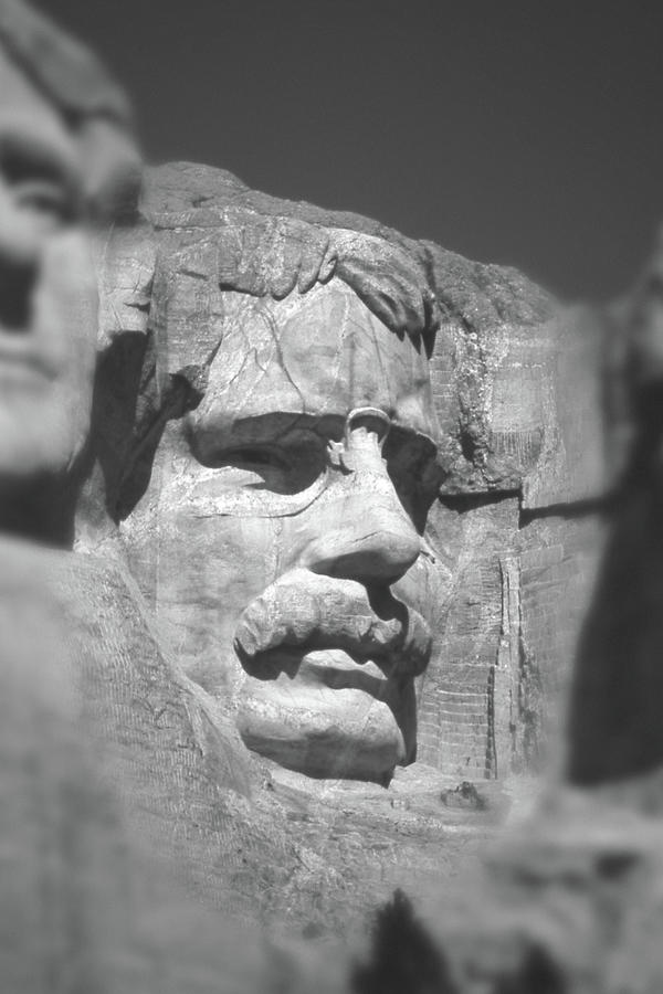 Roosevelt on Mt Rushmore Photograph by Mike McGlothlen