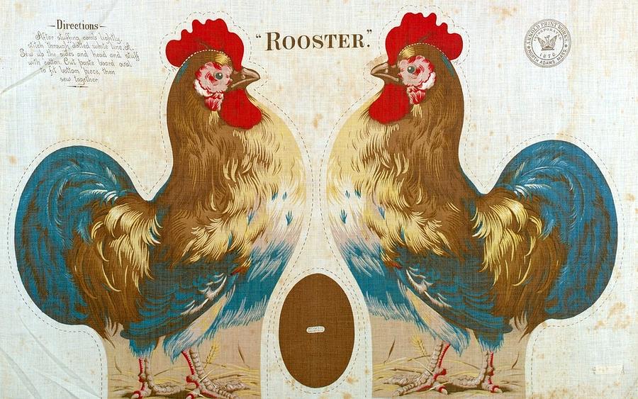 Rooster Digital Art by Kim Kent