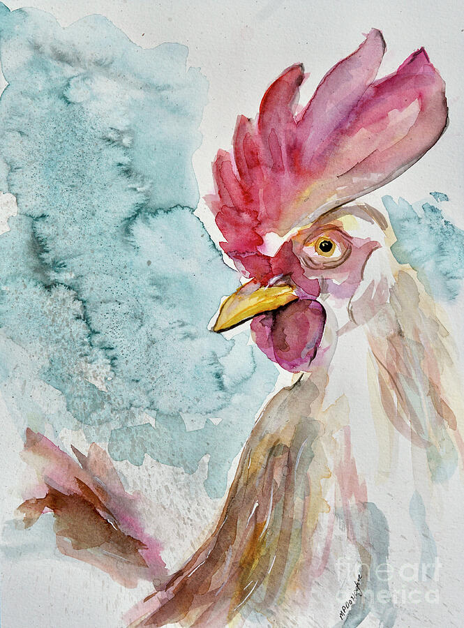 Rooster  Painting by Patty Donoghue