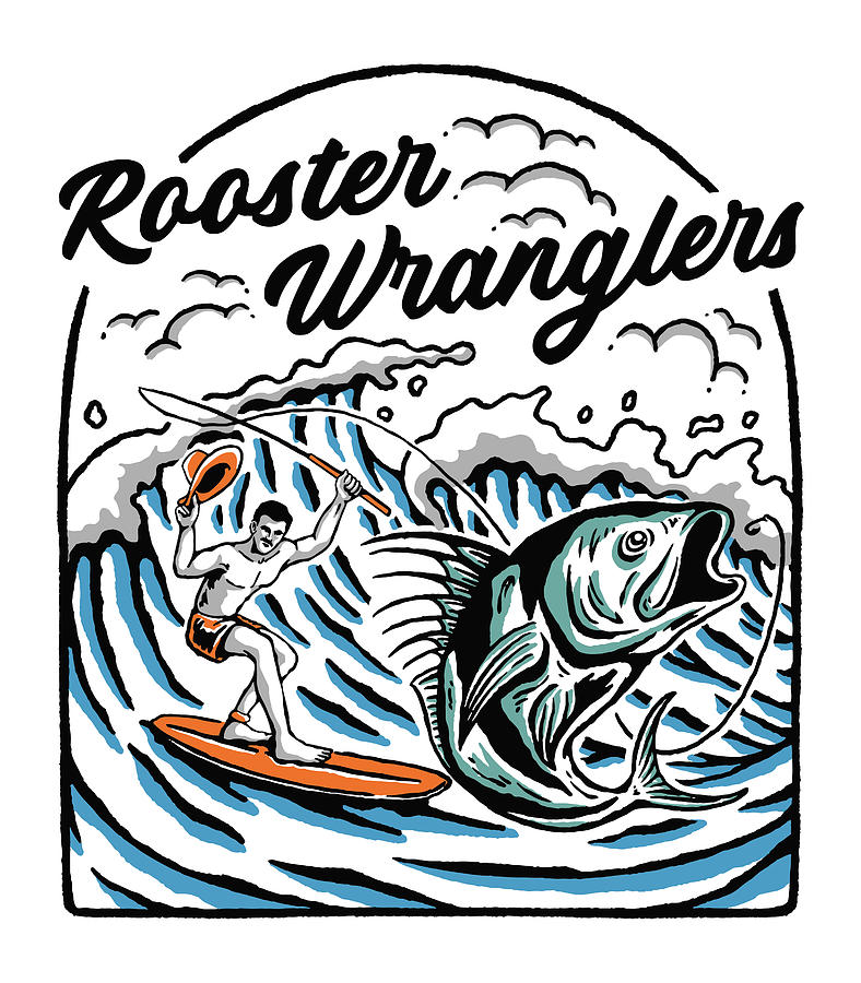 Rooster Wrangler Digital Art by Kevin Putman