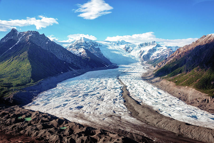 Root Glacier - Aerial View Photograph