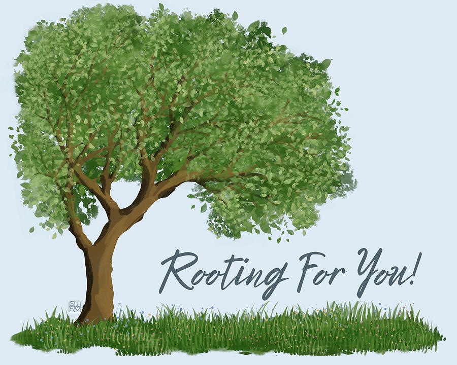 Rooting For You Art for Chronic Illness Digital Art by Snow Iris Studio