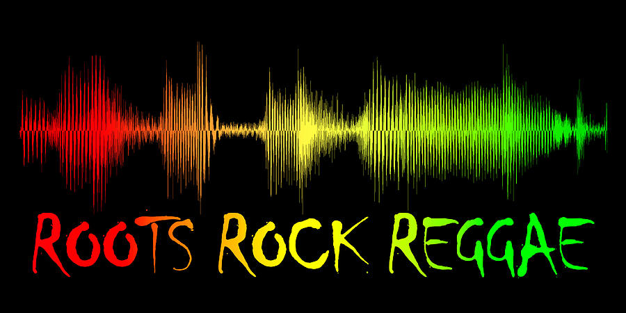 Roots Rock Reggae Sound Wave Digital Art