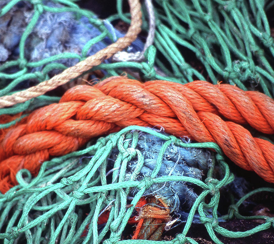 Rope Abstract #2 of 3 Photograph by Jerry Griffin