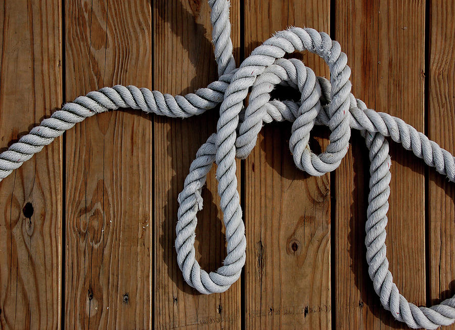 Rope Abstract - Atlantic Highlands Photograph by Stuart Allen