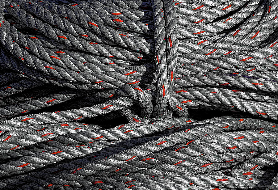 Rope And Texture 10 Photograph by Marty Saccone