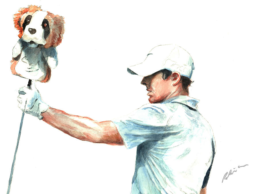 Rory And Mascot Painting