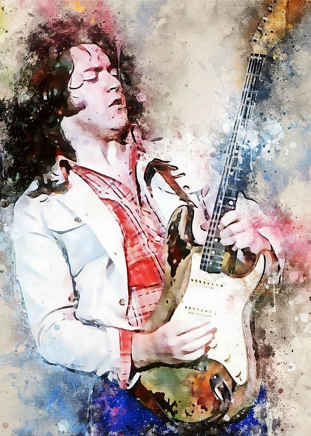 Rory Gallagher-01 Digital Art by Kha Dieu Vuong - Fine Art America