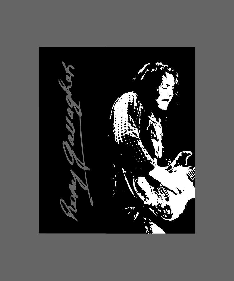 Cat Painting - RORY GALLAGHER   70s by Grant Jones