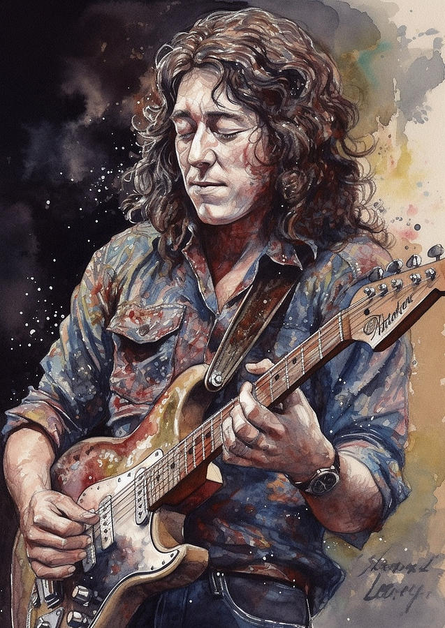 Rory Gallagher Digital Art by Dieu Vuong Kha - Fine Art America