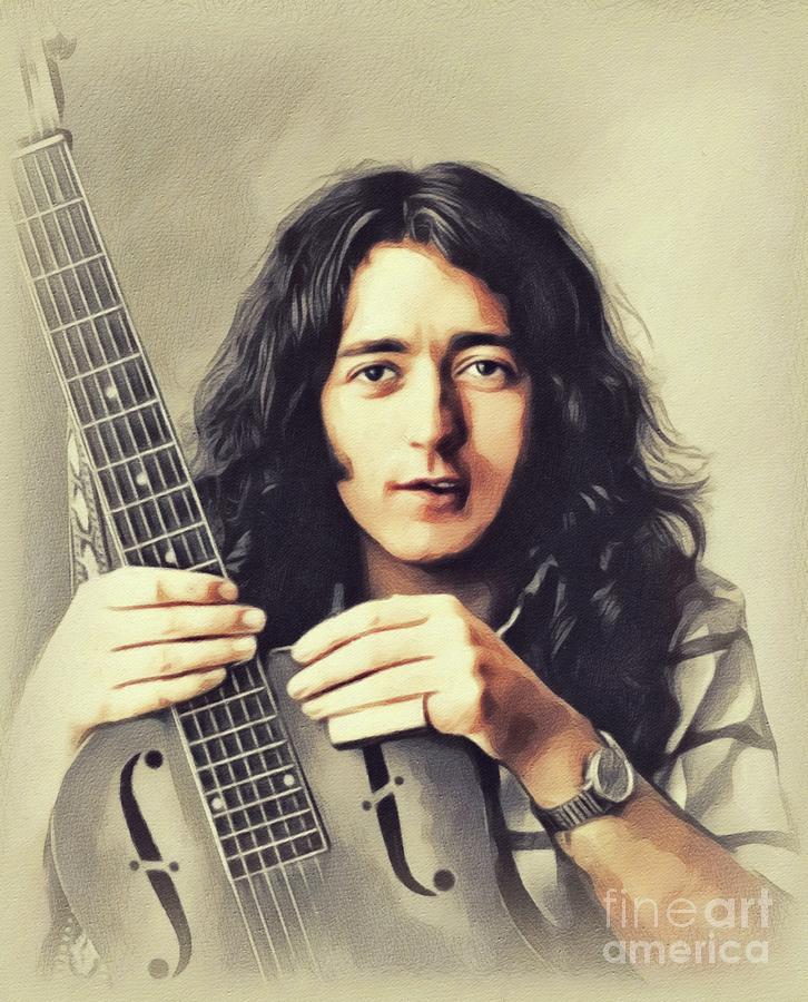 Music Painting - Rory Gallagher, Music Legend by Esoterica Art Agency