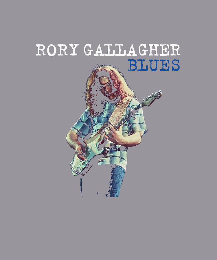 Americana Painting - Rory Gallagher Remember Best Musician Legend by Alex Jones