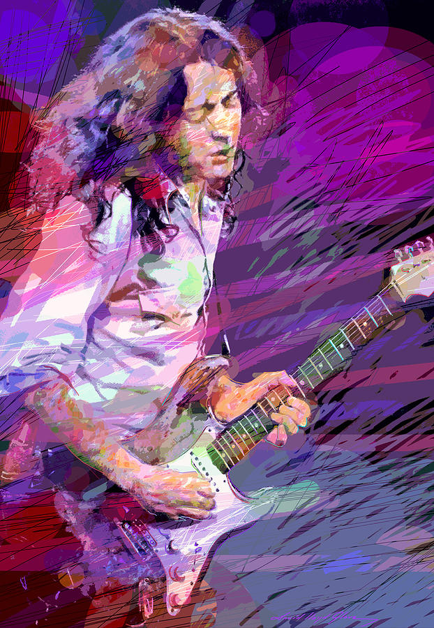 Celebrity Painting - Rory Gallagher  Taste by David Lloyd Glover