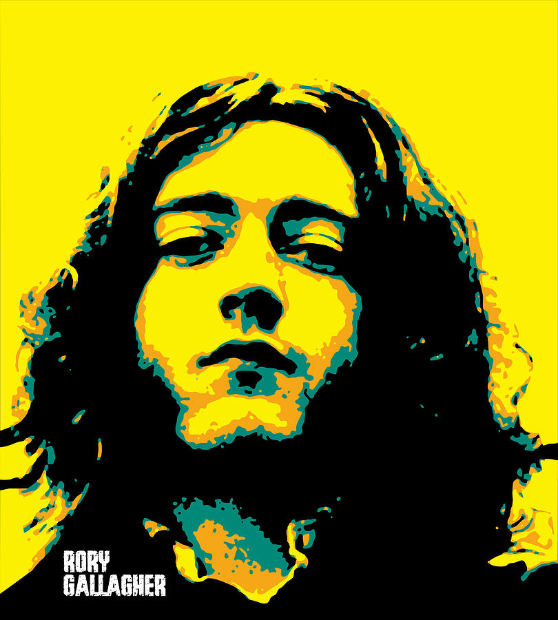 Rory Gallagher v9 Digital Art by Taurungka Graphic Design