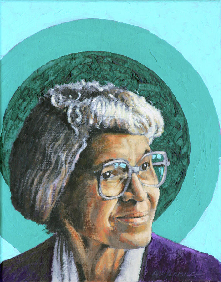 Rosa Parks Painting by John Lautermilch