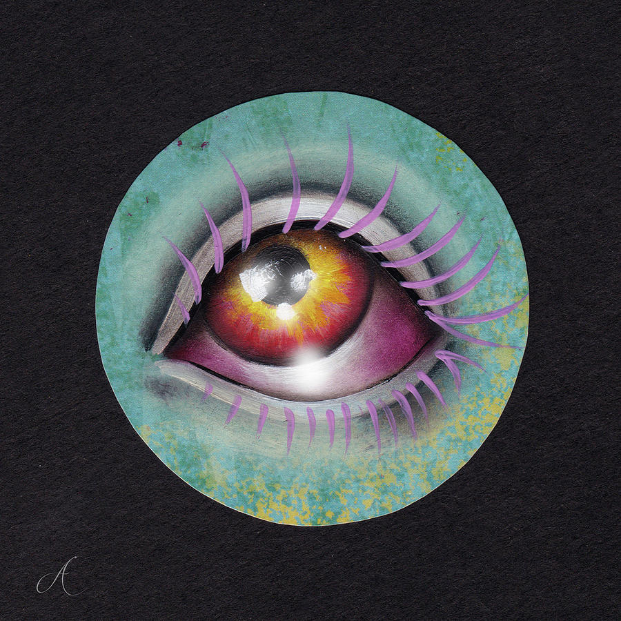 Rosalindas Eye Painting by Abril Andrade