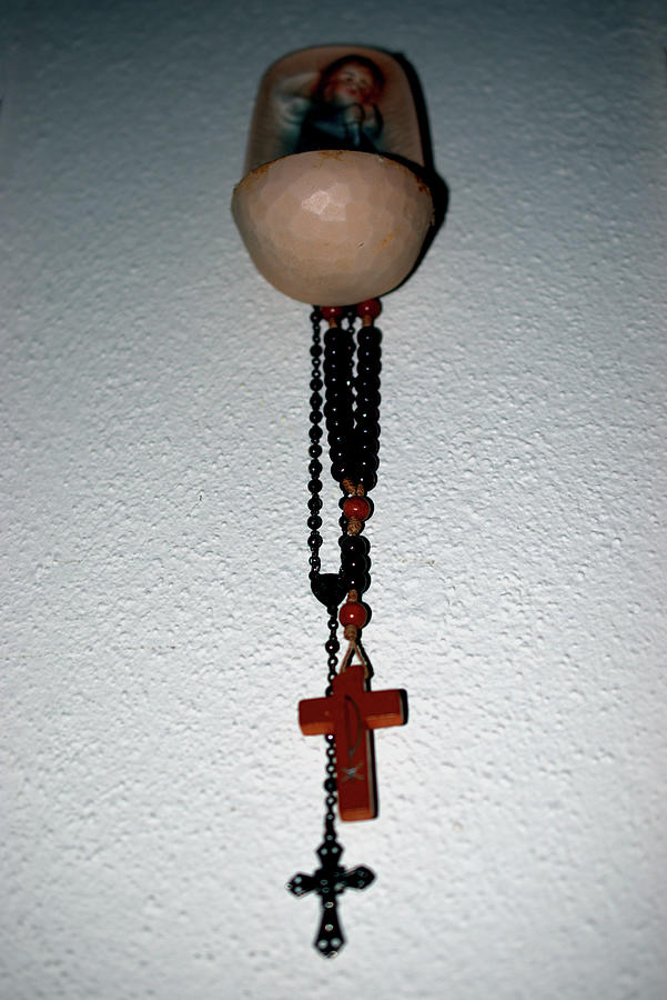 Rosary hanging on the wall 21.12.2020 Photograph by Robert Buchel