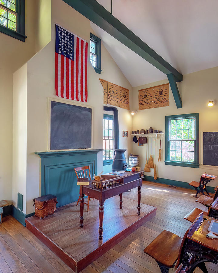 Roscoe Village Schoolhouse Photograph by Susan Rissi Tregoning