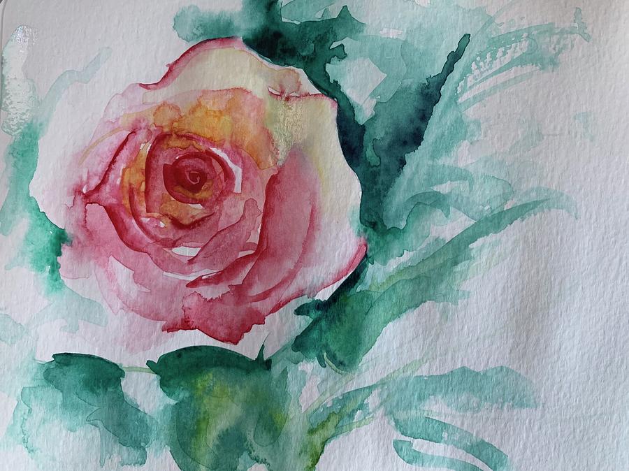 Rose 1 Painting by Christine Marie Rose