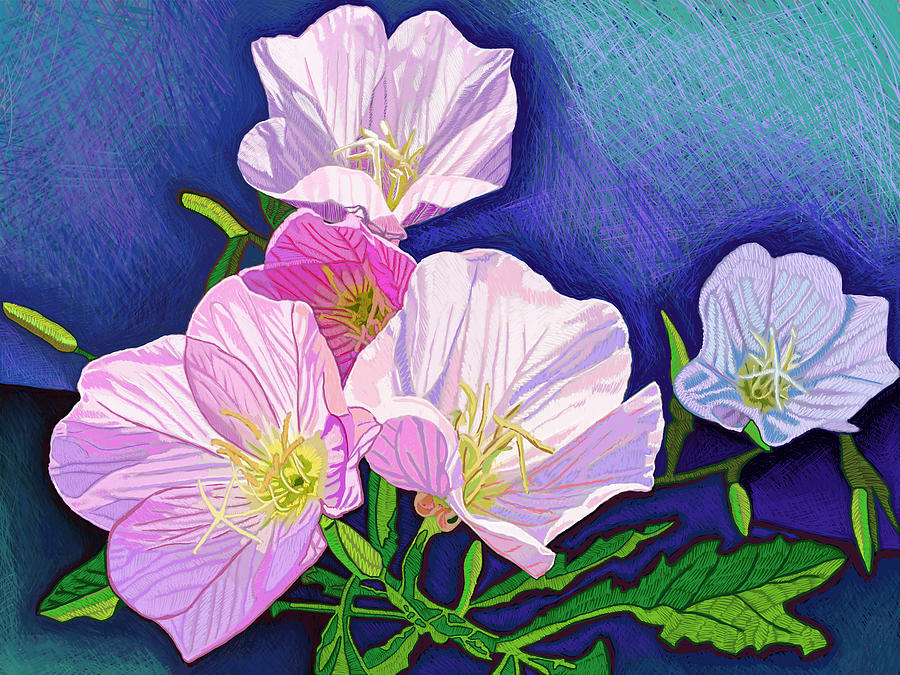 Rose Hill Blooms Digital Art by Rod Whyte