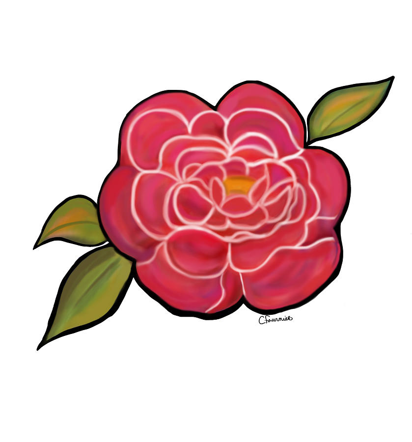Rose All Day Product Decal Painting by Christine Fournier