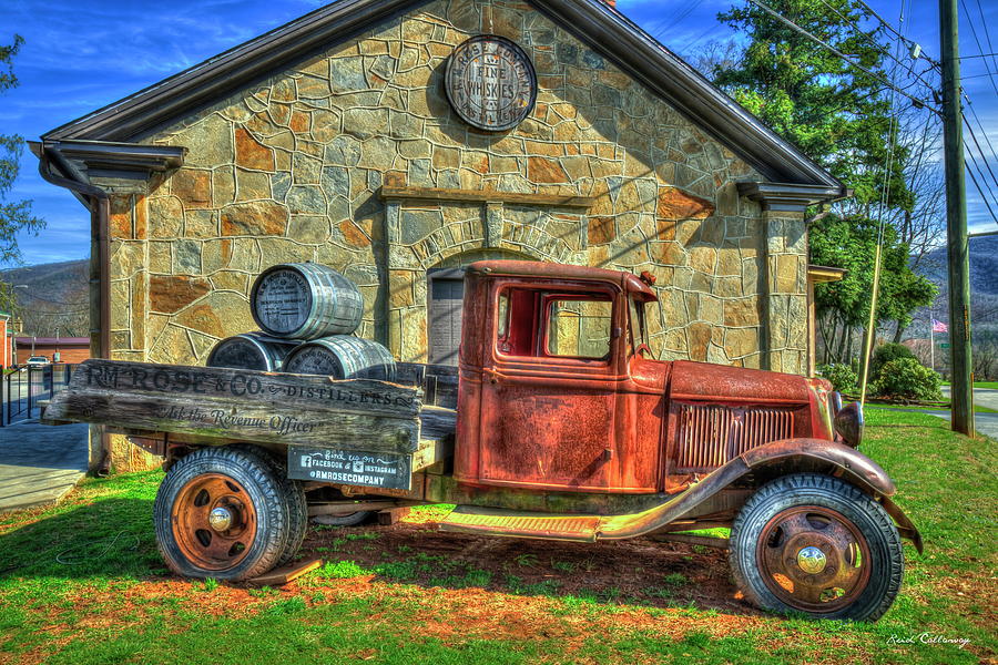 Rusty Truck Photograph - R M Rose and Company Distillers Antique Truck Transportation Art by Reid Callaway